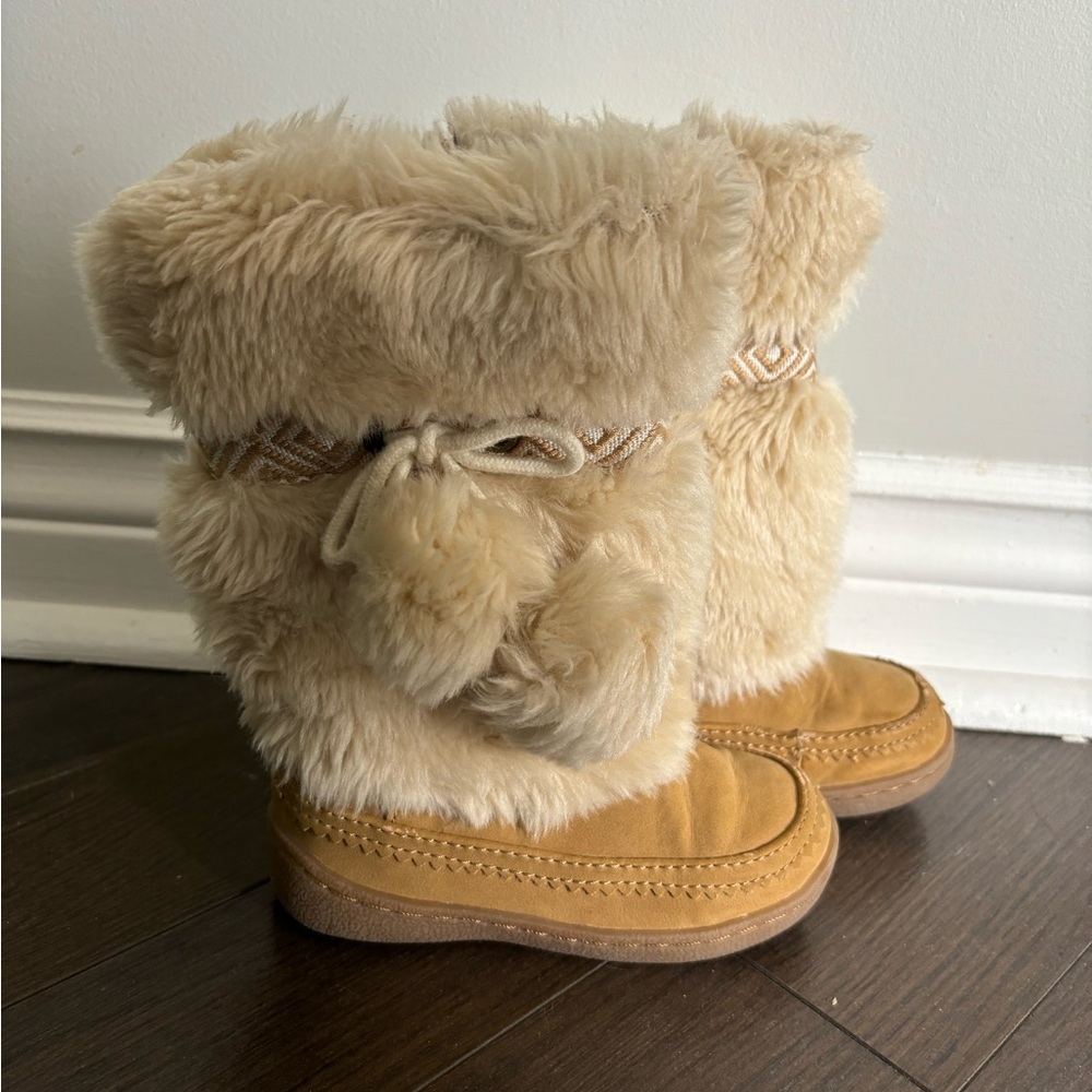 Winter warm boots for toddler girls